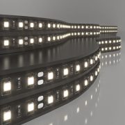 LED ժապավեն 120 Led 9,6 Վտ IP20, 4200K ցերեկային սպիտակ, 5 մ 2835 24V 120Led 9,6W IP20 սև