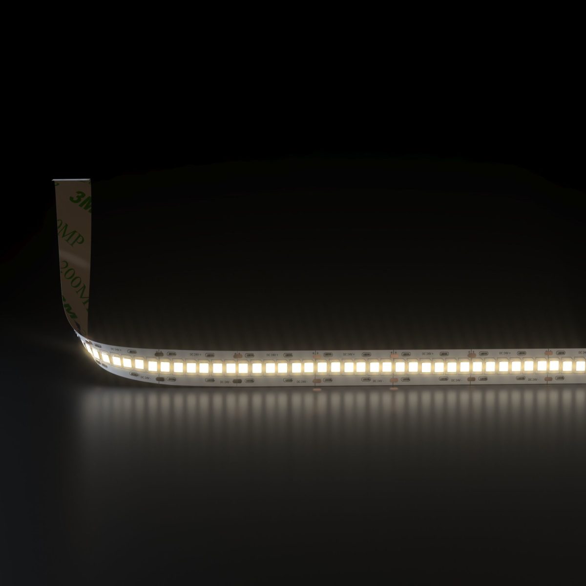 LED ժապավեն 24 Վ 24 Վտ/մ 240 Led/մ 2835 IP20, տաք սպիտակ 3300K, 5 մ LED ժապավեն 24V 24W 240Led 2835 IP20 տաք սպիտակ, 5մ - Image 2