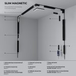 85075/01 Slim Magnetic Խելացի տրեկային լուսատու 12W 2700-6500K Dim R02 (սև) - Image 7