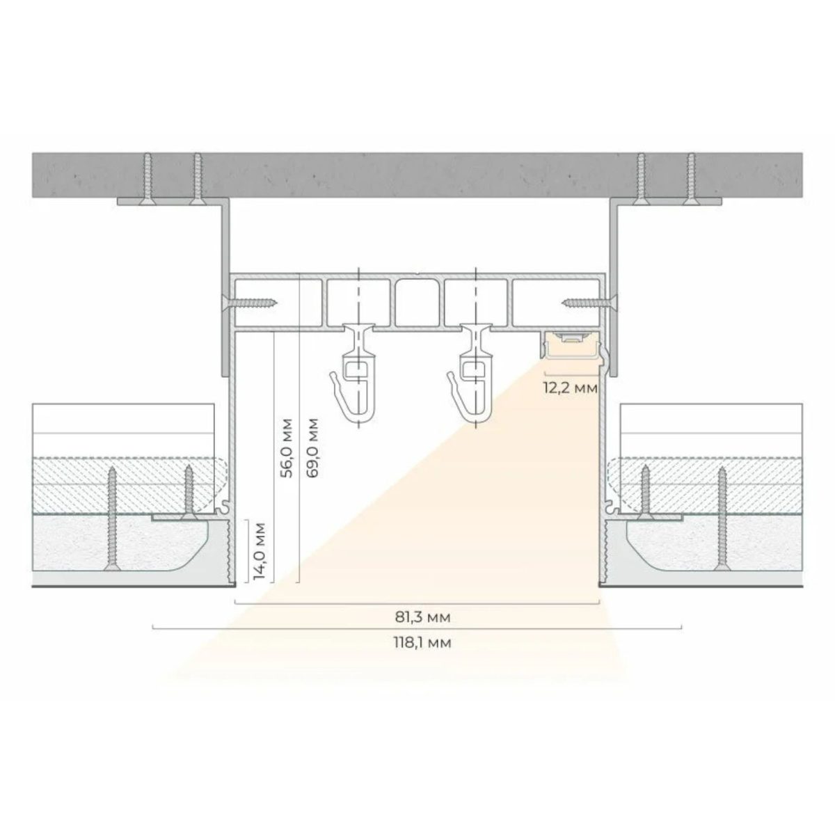 СК 60 - Скрытый карниз — изображение 4