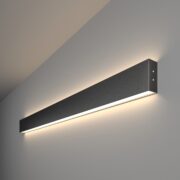 Գծային վրադիր երկկողմանի LED լուսատու 103սմ 40W 4200K սև շագրեն (101-100-40-103)