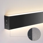 Գծային վրադիր երկկողմանի LED լուսատու 53սմ 20W 3000K սև շագրեն (101-100-40-53) - Image 3