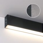 Գծային վրադիր միակողմանի LED լուսատու 128սմ 25W 6500K սև շագրեն (101-100-30-128) - Image 2
