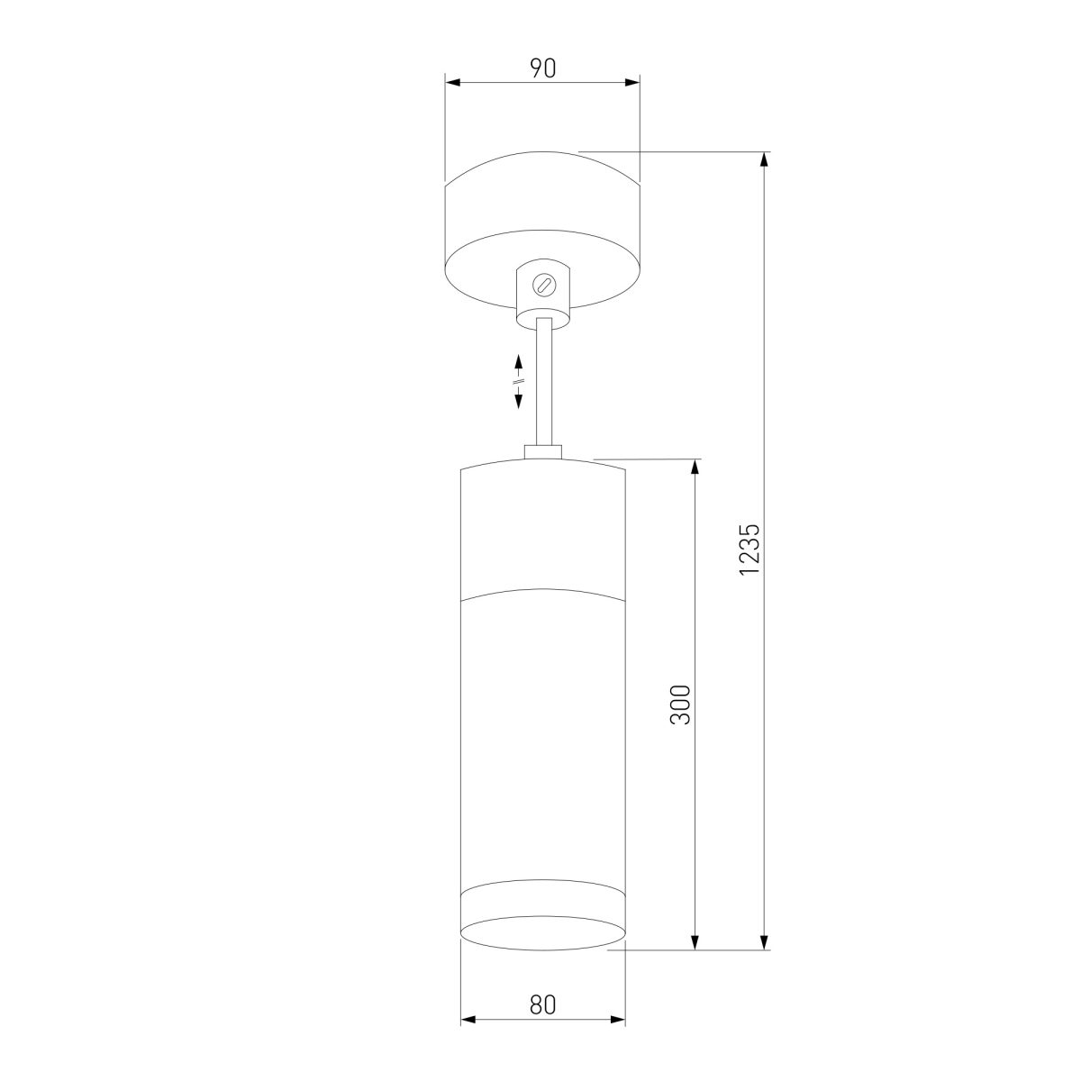 LED լուսատու կախովի լոֆթ ոճով 50135/1 LED քրոմ/սև - Image 5