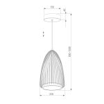 Կախովի LED լուսատու 40009/1 LED սև - Image 7