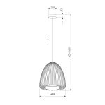 Կախովի LED լուսատու 40010/1 LED սև - Image 7