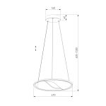 Подвесной светодиодный светильник 40026/1 LED серый — изображение 7