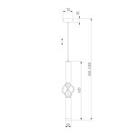Подвесной светодиодный светильник 50191/1 LED черный/золото — изображение 5
