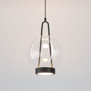 Подвесной светодиодный светильник со стеклянным плафоном 50267/1 LED черный