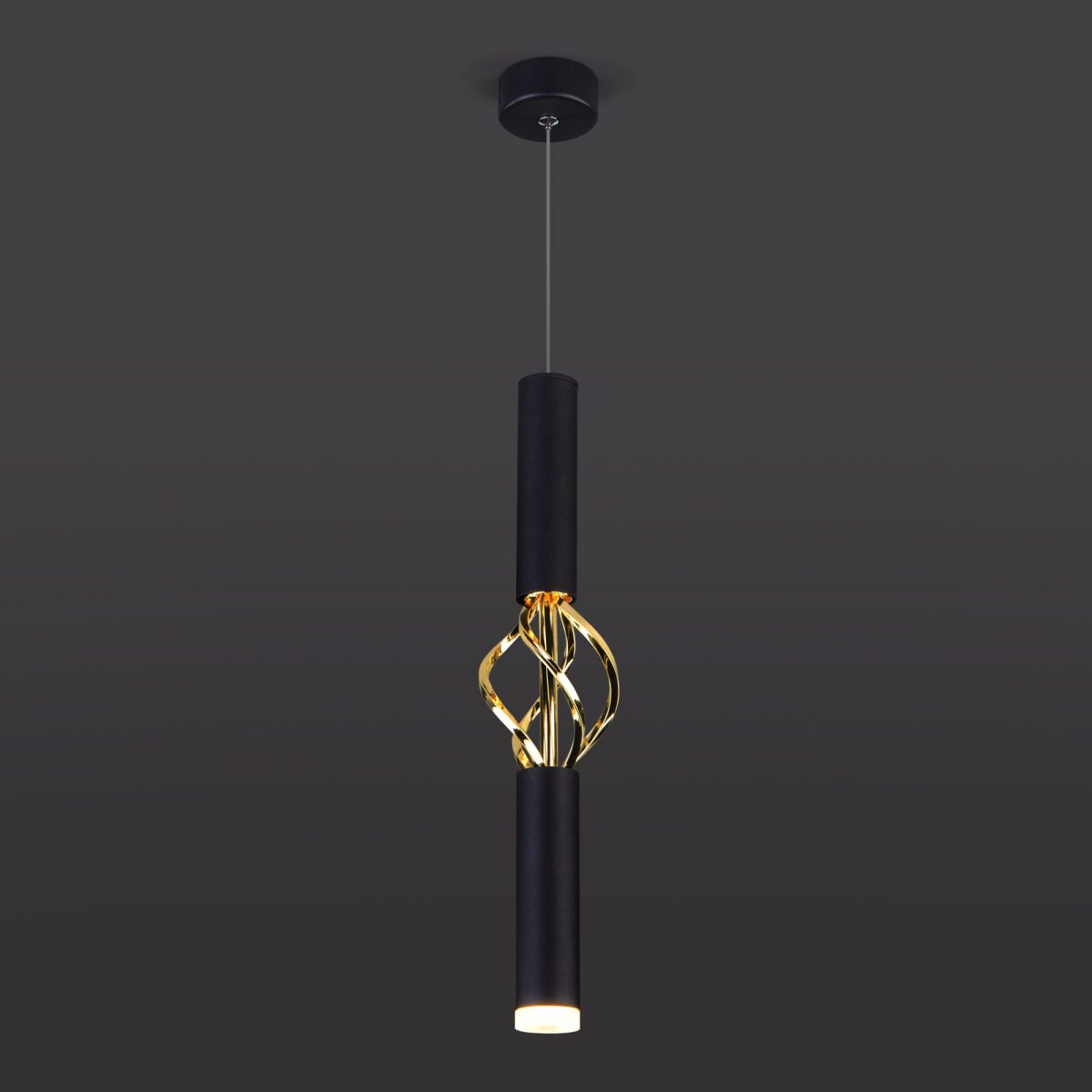 Подвесной светодиодный светильник 50191/1 LED черный/золото — изображение 4