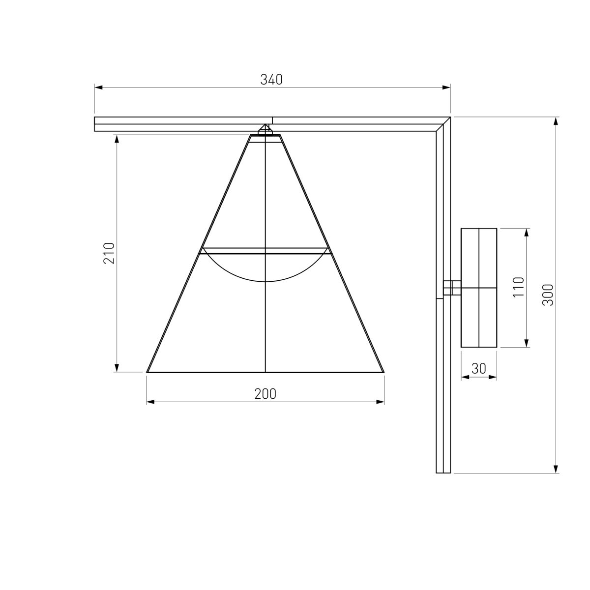 Այգեպուրակային LED լուսատու Bevel 35184/D սև - Image 4