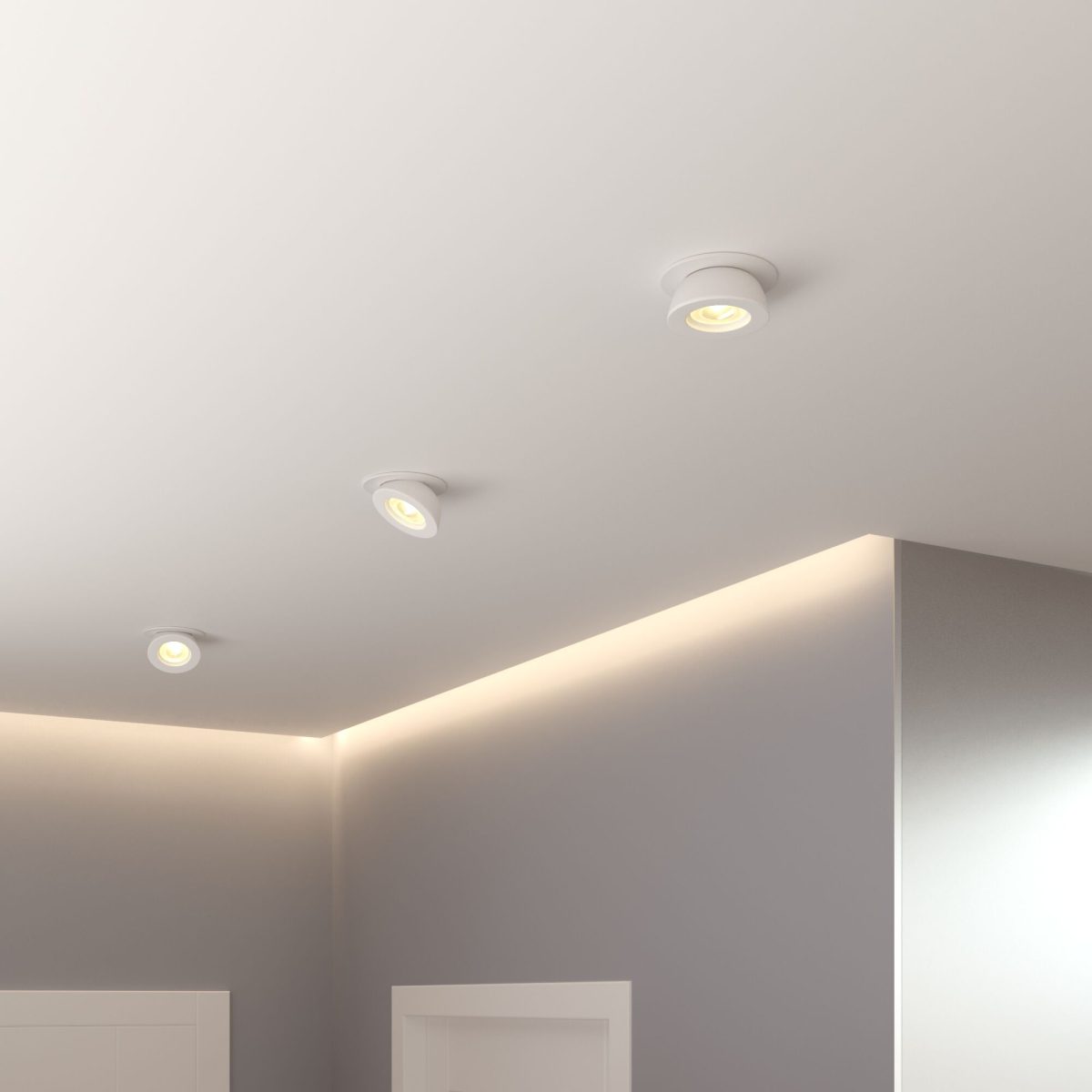 Встраиваемый точечный светодиодный светильник Pruno белый 25080/LED — изображение 3